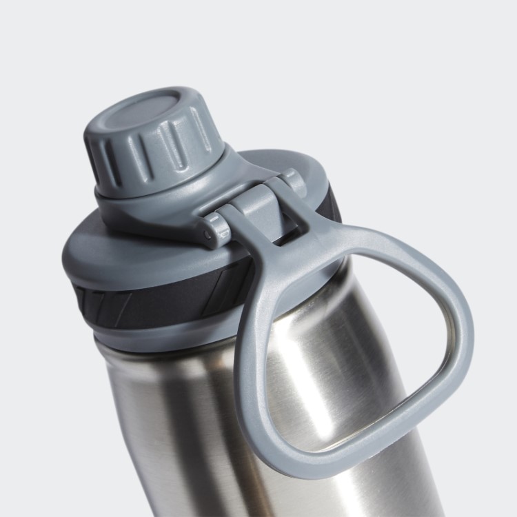 Garrafa De Metal De Aço Transparente 600 Ml Adidas