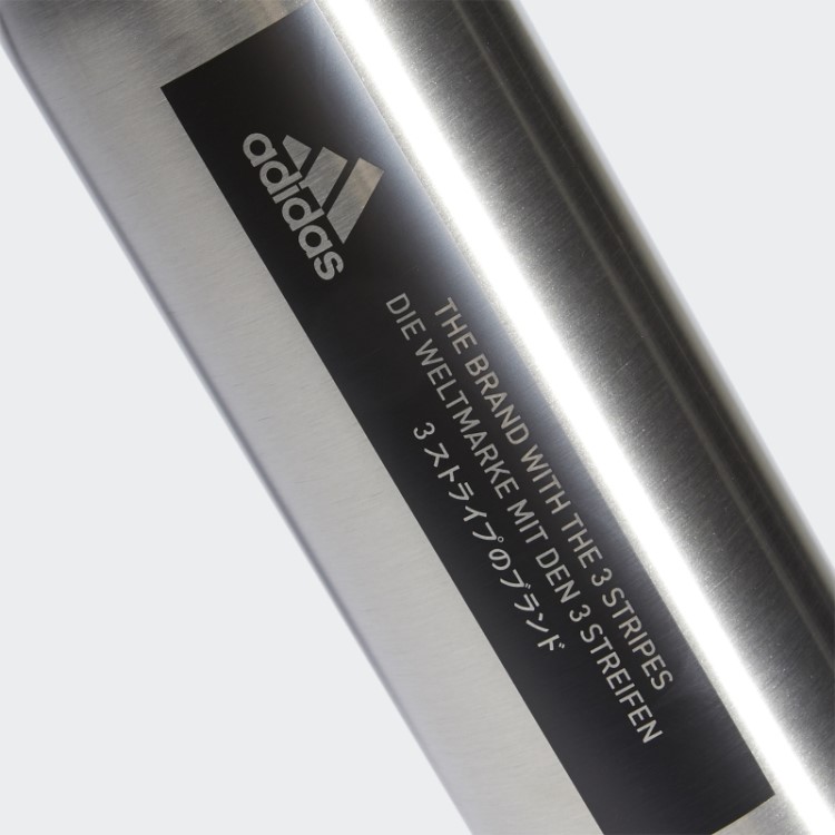 Garrafa De Metal De Aço Transparente 600 Ml Adidas