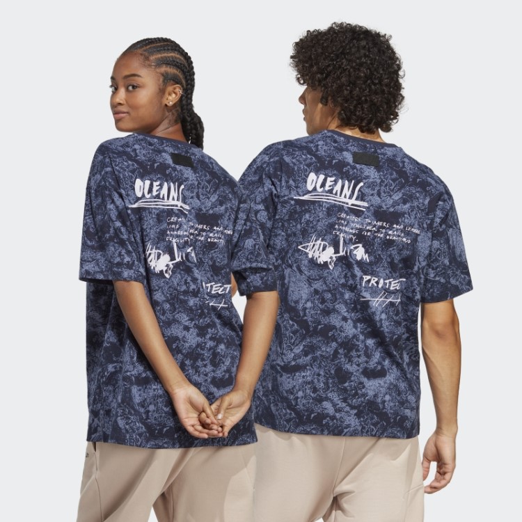 Camiseta Adidas X Parley Fashion Violeta Prateada (gênero Neutro)