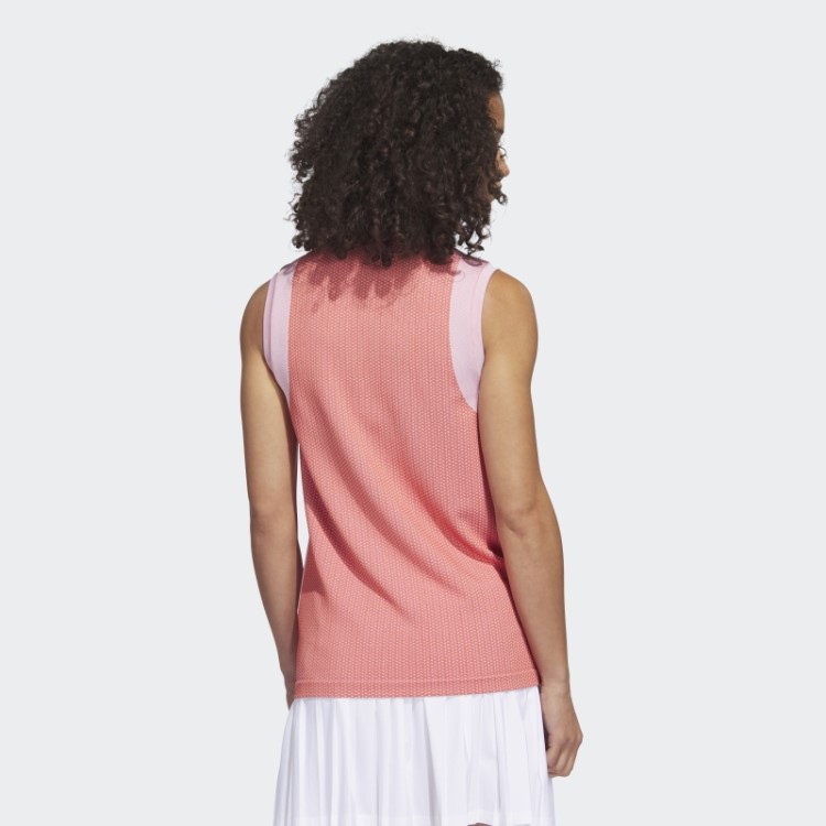Camisa Polo Vermelha Ultimate365 Tour Sem Mangas Primeknit Adidas