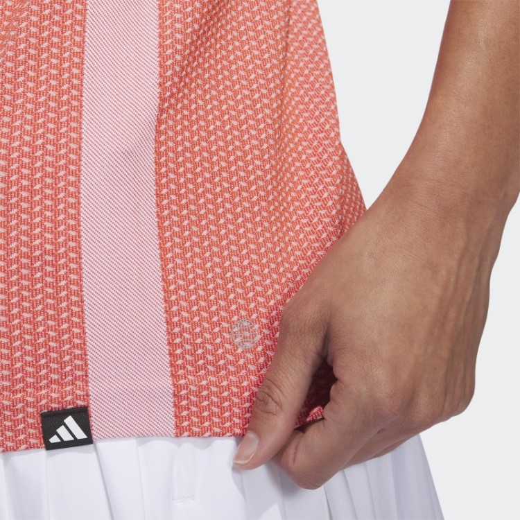 Camisa Polo Vermelha Ultimate365 Tour Sem Mangas Primeknit Adidas