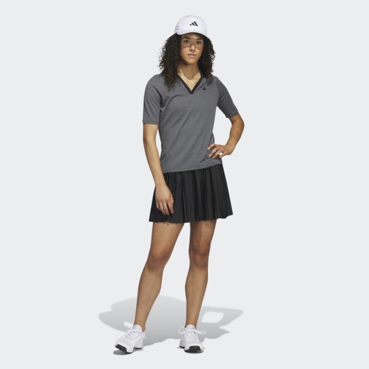 Adidas Ultimate365 Tour No-show Camisa Pólo De Golfe Meia Manga Preta
