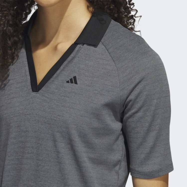 Adidas Ultimate365 Tour No-show Camisa Pólo De Golfe Meia Manga Preta