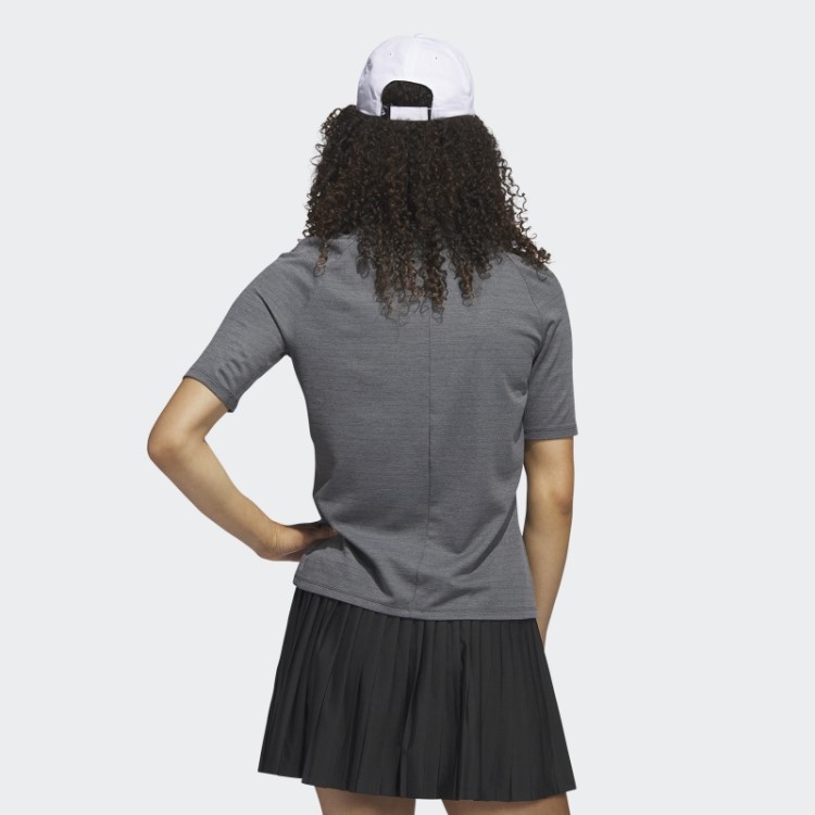 Camisa Polo De Golfe De Meia Manga Preta Adidas Ultimate365 Tour No-show