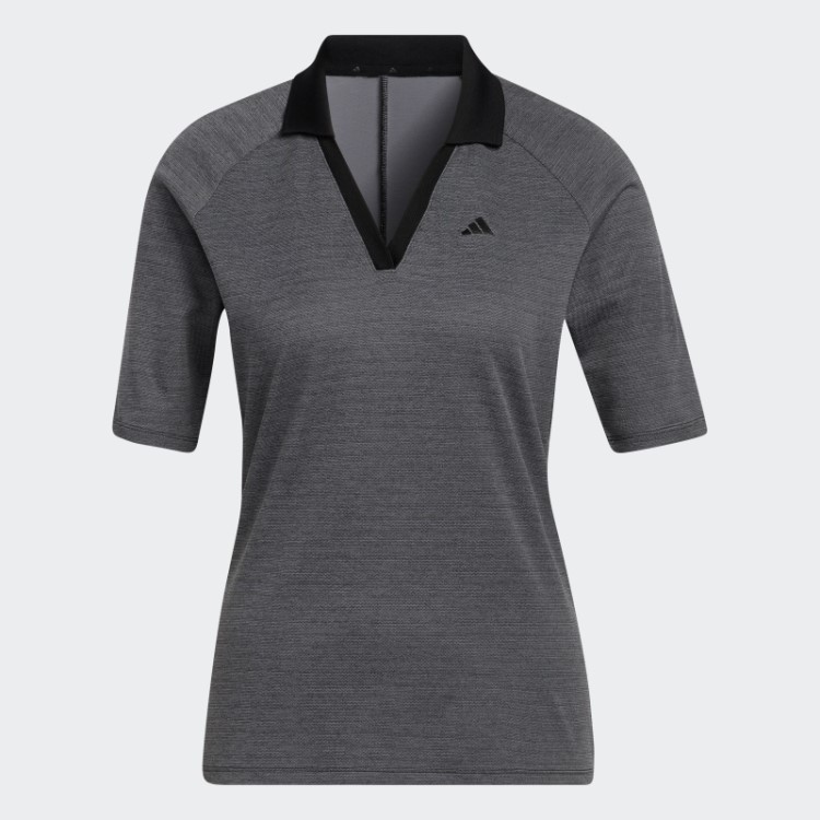 Camisa Polo De Golfe De Meia Manga Preta Adidas Ultimate365 Tour No-show
