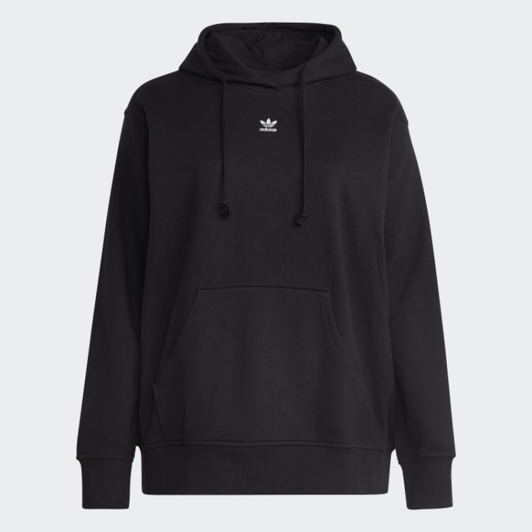 Moletom Regular Preto Adicolor Essentials (tamanho Grande) Adidas