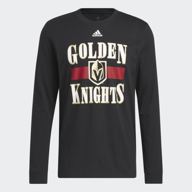 Camiseta Manga Longa Black Golden Knights Playmaker Adidas