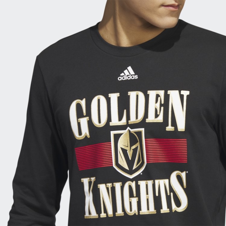 Camiseta Manga Longa Black Golden Knights Playmaker Adidas