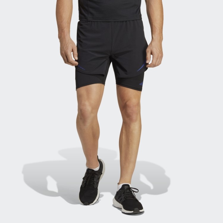 Calção De Treino 2 Em 1 Heat.rdy Hiit Adidas Preto