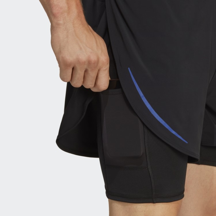 Calção De Treino 2 Em 1 Heat.rdy Hiit Adidas Preto