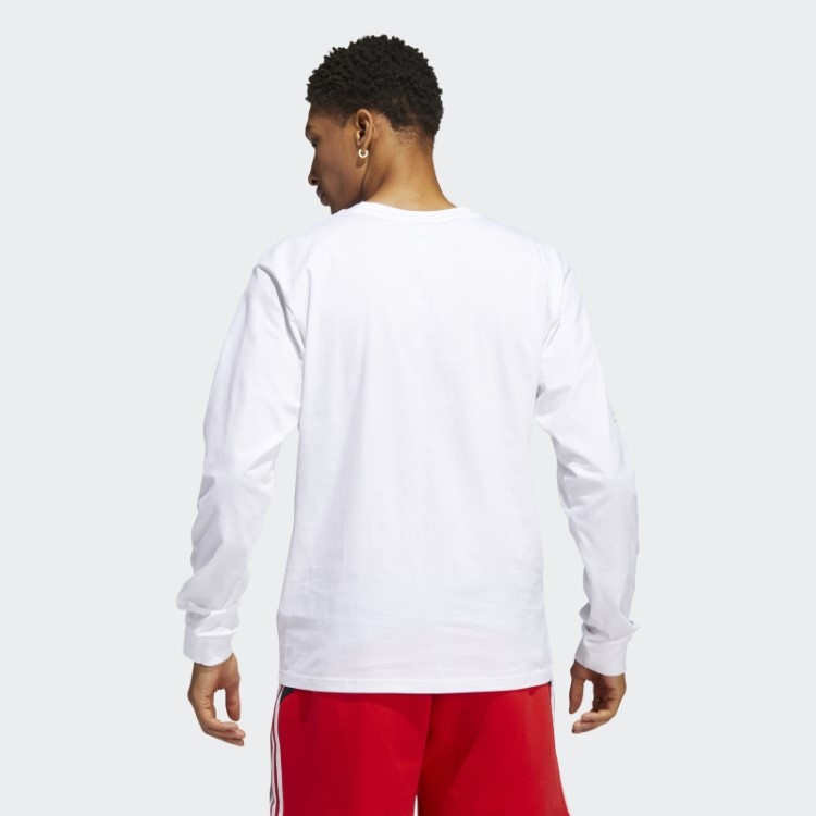 Camiseta Branca Com Foto B-ball Adidas