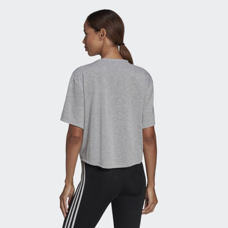 Cinza Médio Aeroready Projetado Para Mover Camiseta Com Estampa De Tigre Adidas