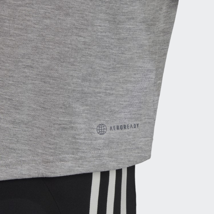 Cinza Médio Aeroready Projetado Para Mover Camiseta Com Estampa De Tigre Adidas