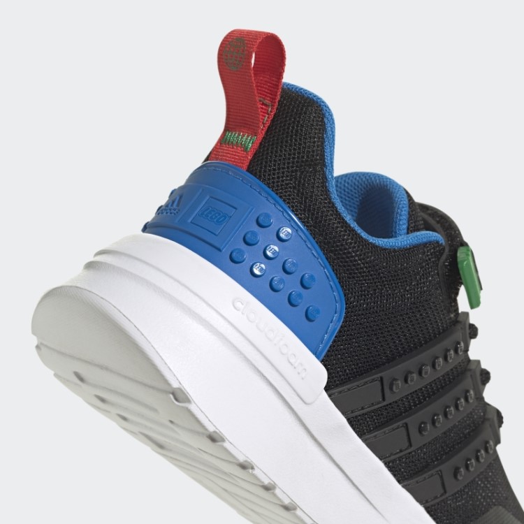 Adidas X Lego Racer Tr21 Cadarço Elástico E Sapatos De Alça Superior Pretos