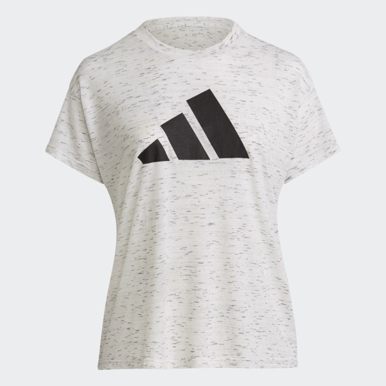 Camiseta Branca Melange Adidas Sportswear Winners 2.0 (tamanho Grande)