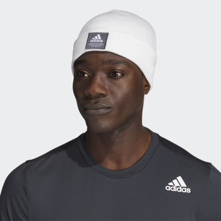 Gorro De Punho Branco Adidas Amplificador