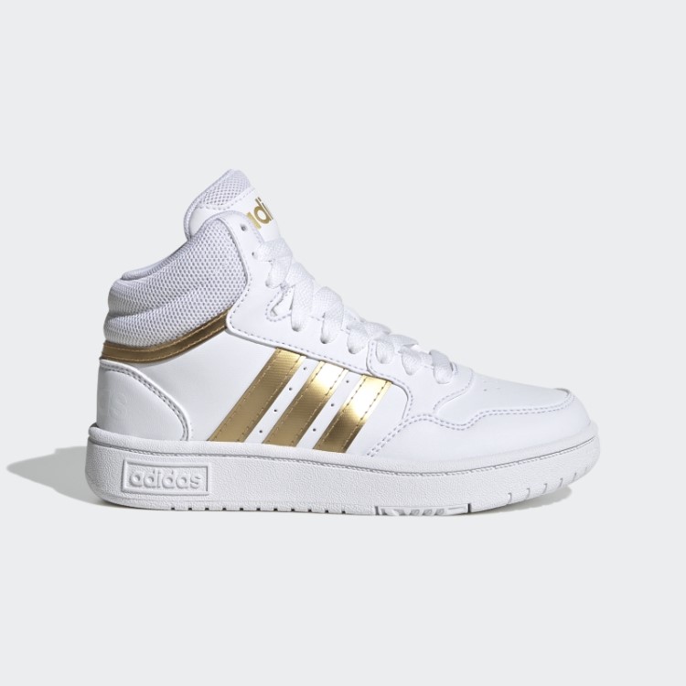 Adidas Hoops Mid Lifestyle Tênis De Renda De Basquete Branco