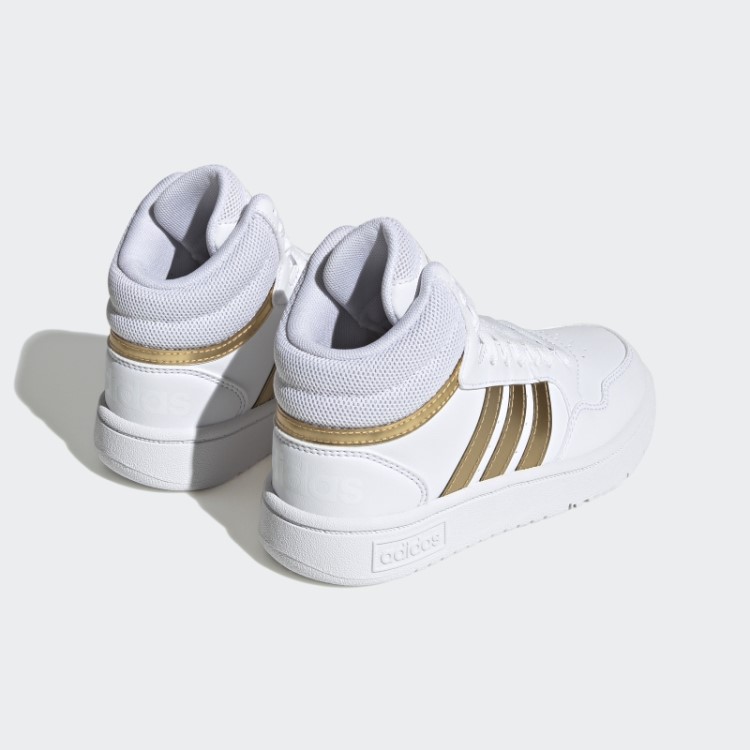 Adidas Hoops Mid Lifestyle Tênis De Renda De Basquete Branco