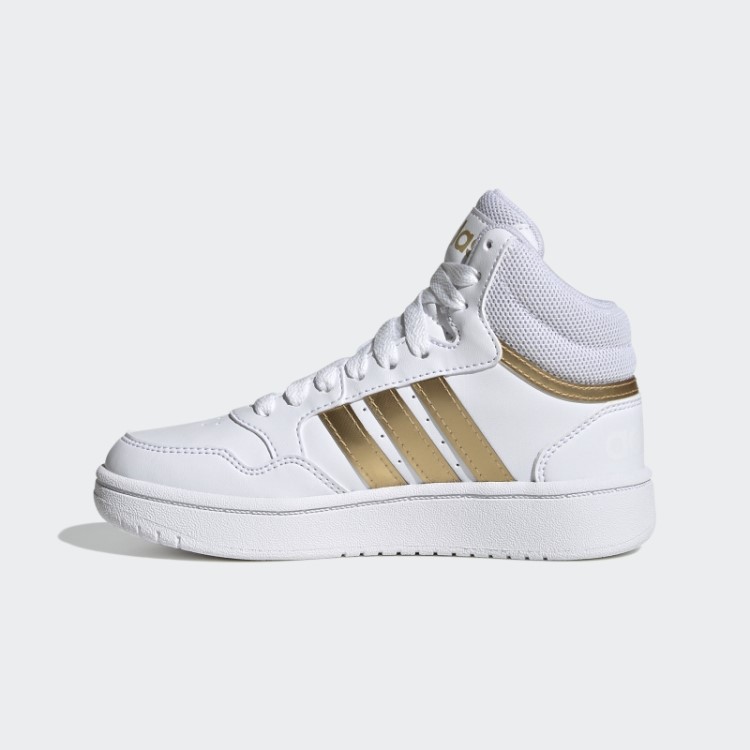 Adidas Hoops Mid Lifestyle Tênis De Renda De Basquete Branco