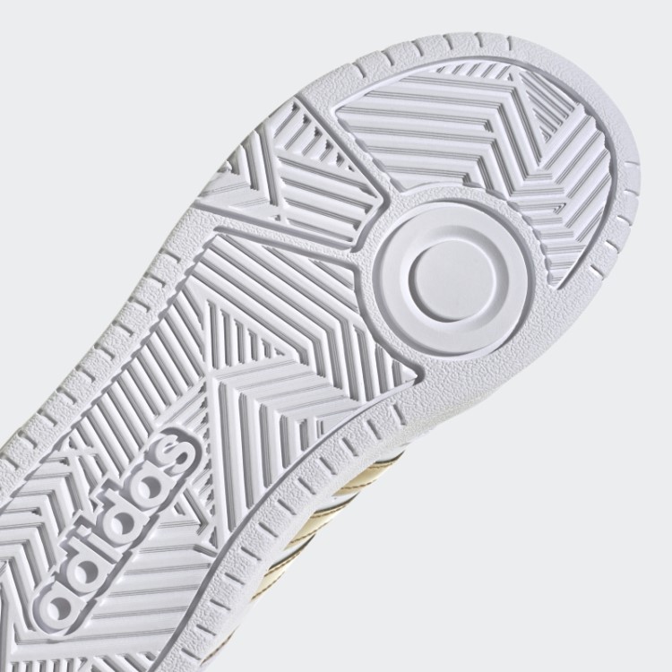 Adidas Hoops Mid Lifestyle Tênis De Renda De Basquete Branco