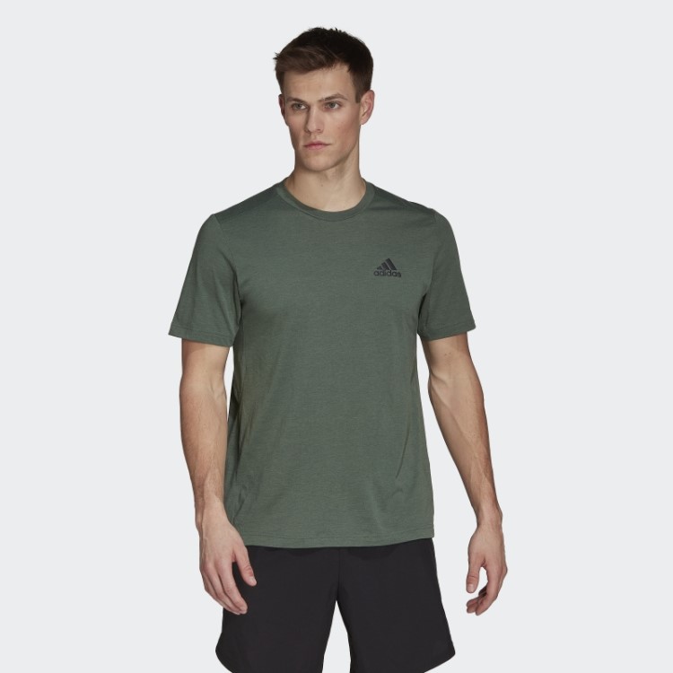 Adidas Green óxido Aeroready Projetado Para Mover Camiseta Esportiva Feelready