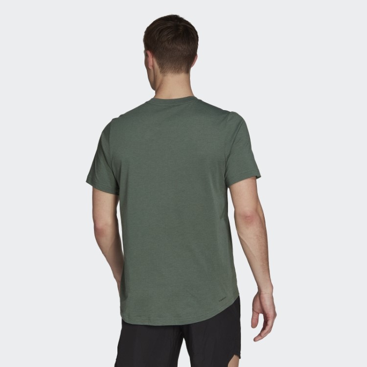 Adidas Green óxido Aeroready Projetado Para Mover Camiseta Esportiva Feelready