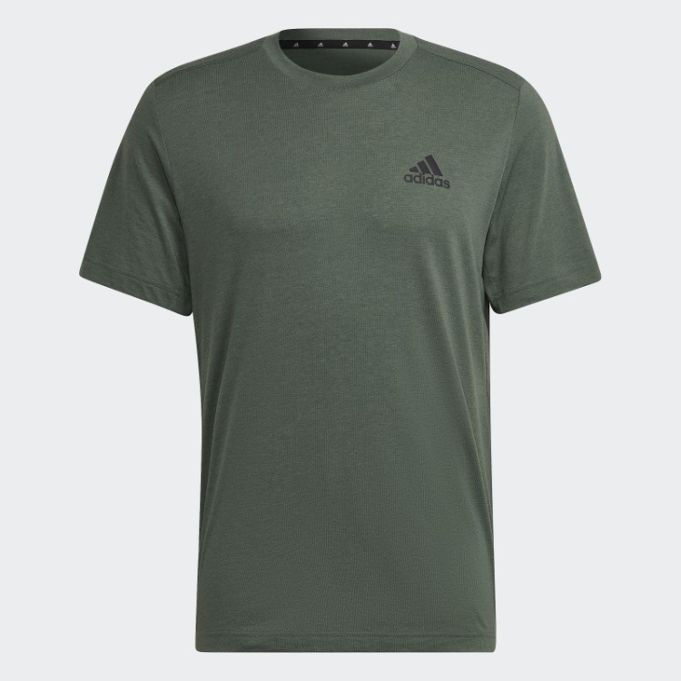 Adidas Green óxido Aeroready Projetado Para Mover Camiseta Esportiva Feelready