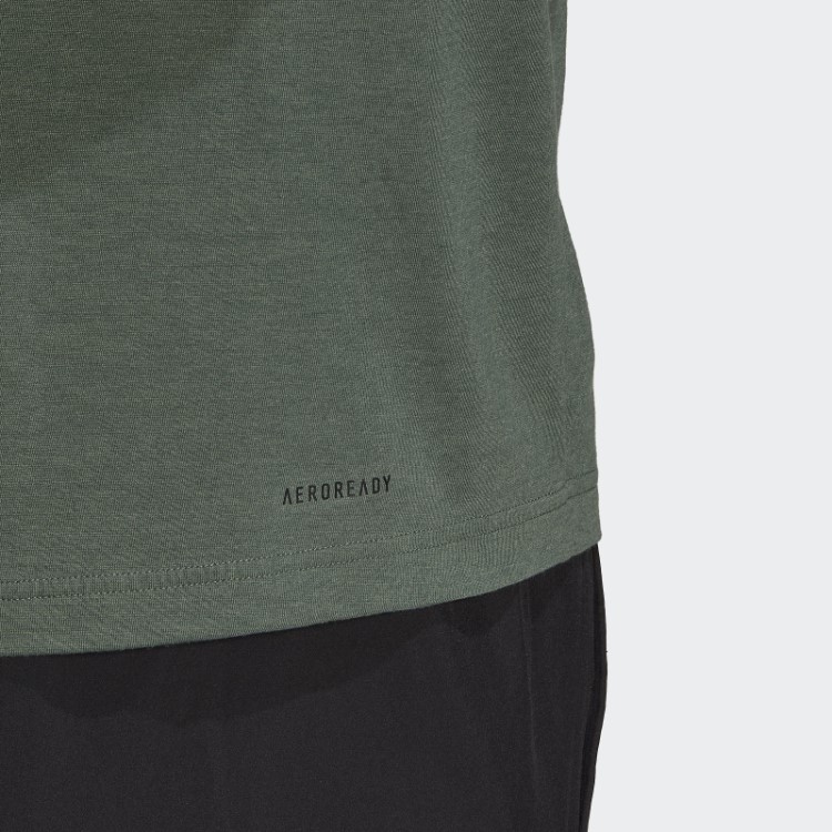 Adidas Green óxido Aeroready Projetado Para Mover Camiseta Esportiva Feelready
