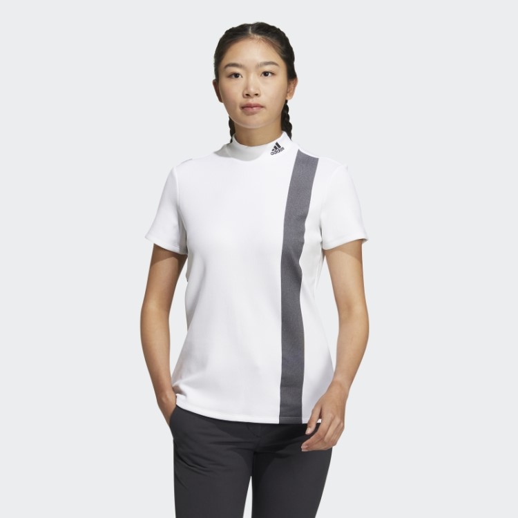 Camisa Aeroready Branca Com Gola 3 Barras Adidas