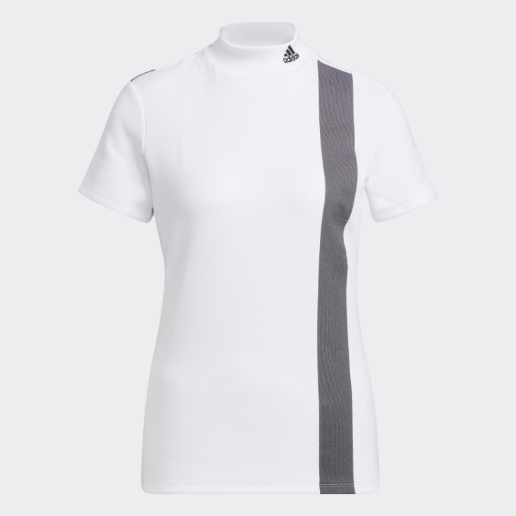 Camisa Aeroready Branca Com Gola 3 Barras Adidas