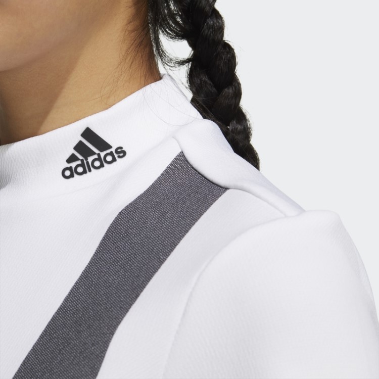 Camisa Aeroready Branca Com Gola 3 Barras Adidas