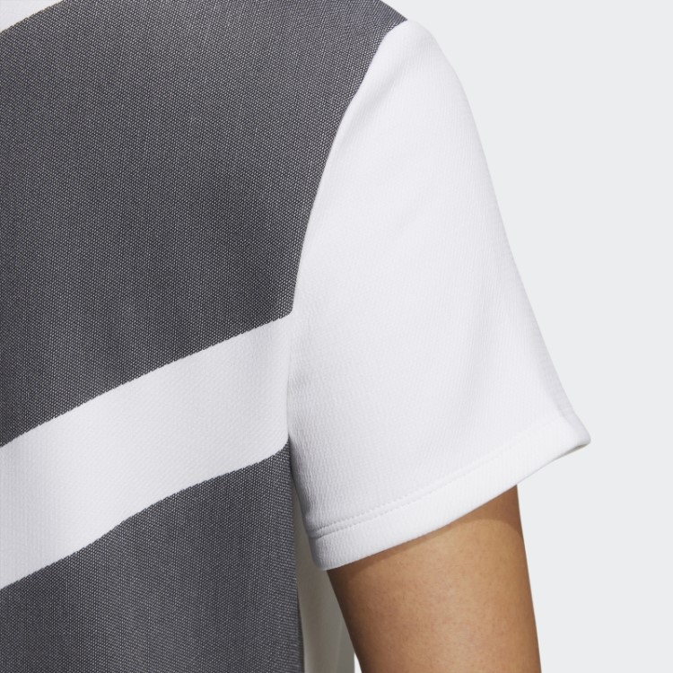 Camisa Aeroready Branca Com Gola 3 Barras Adidas
