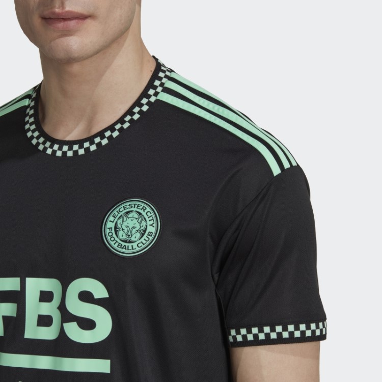 Camisa Preta Do Leicester City Fc 22/23 Adidas