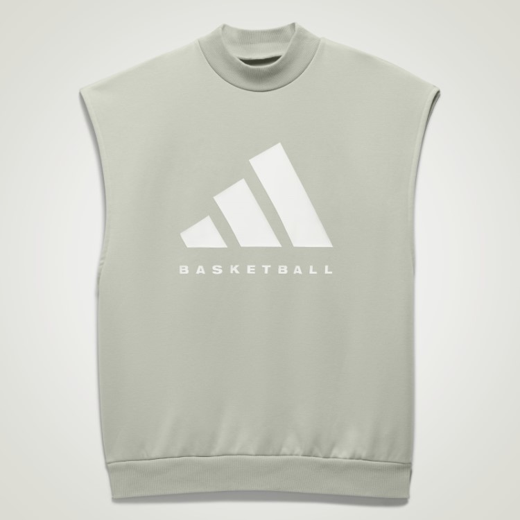 Moletom Verde Adidas Basquete Sem Mangas