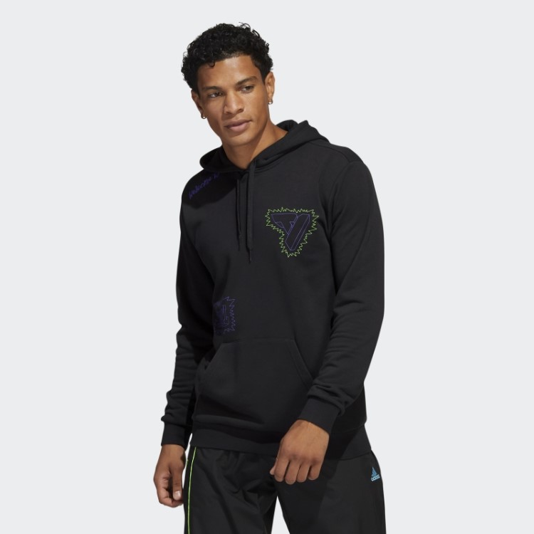 Moletom Com Capuz Preto Adidas