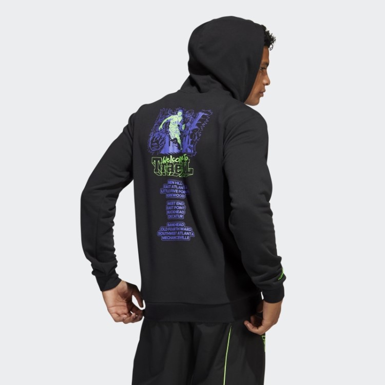 Moletom Com Capuz Preto Adidas