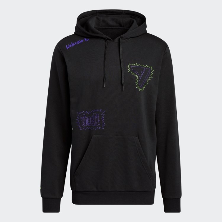 Moletom Com Capuz Preto Adidas