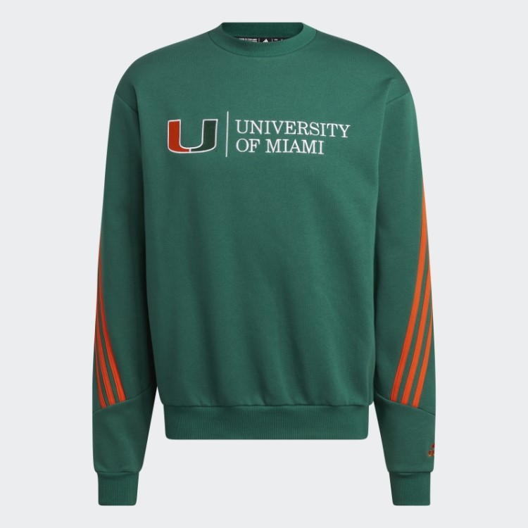 Moletom Com As Três Listras Verde Escuro Da Adidas