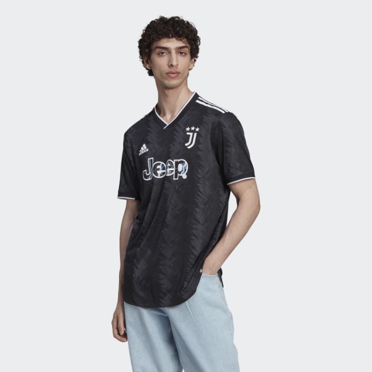 Adidas Juventus 22/23 Away Camisa Autêntica Preta
