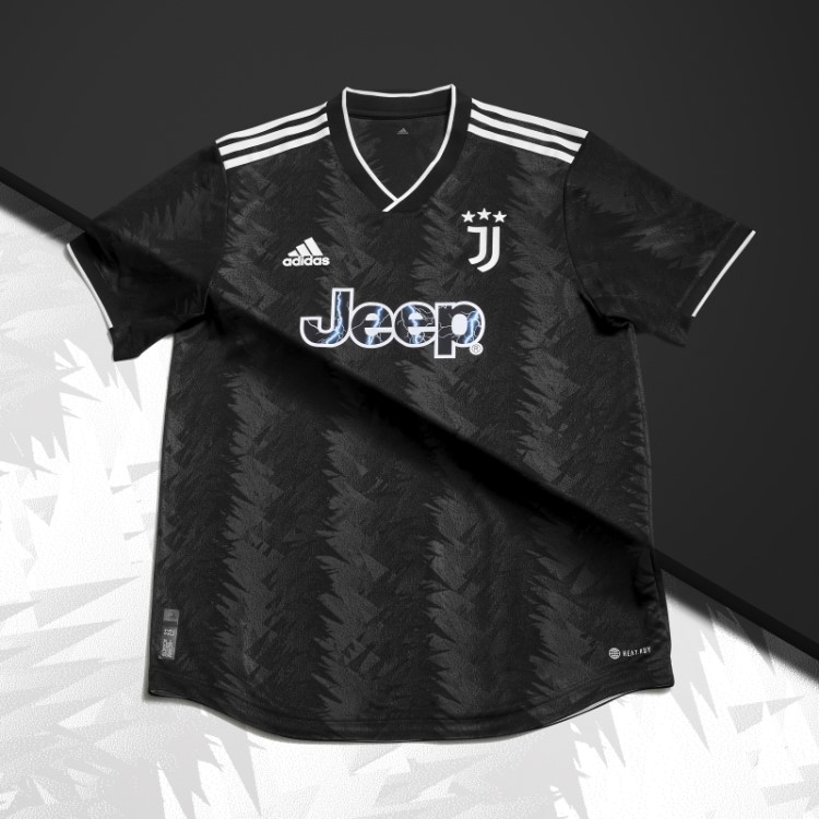 Adidas Juventus 22/23 Away Camisa Autêntica Preta