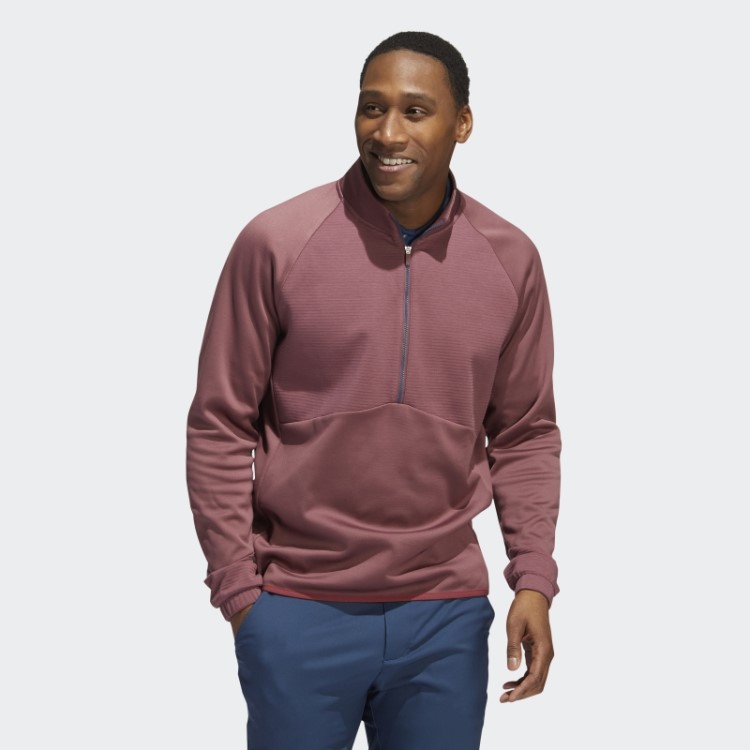 Pulôver Adidas Cold.rdy 1/4 Com Zíper Bordô
