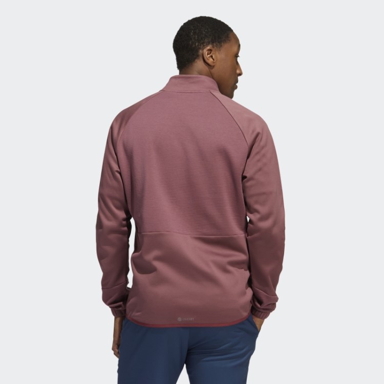 Pulôver Adidas Cold.rdy 1/4 Com Zíper Bordô