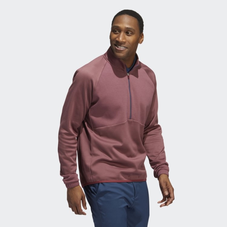 Pulôver Bordô Adidas Cold.rdy Com Zíper 1/4