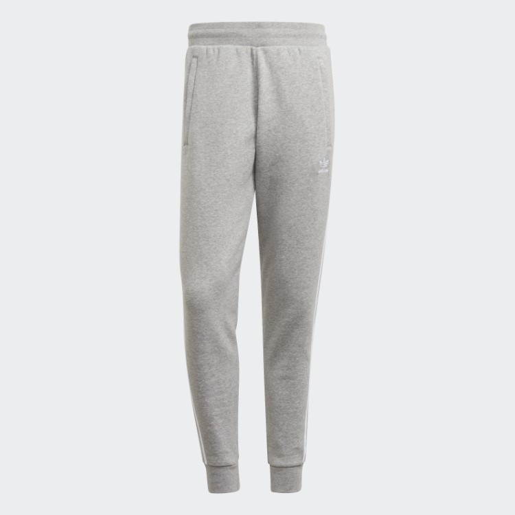Calça Adicolor Classics Cinza Médio Com As Três Listras Adidas