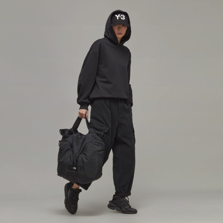 Y-3 Moletom Com Capuz Felpudo De Algodão Orgânico Adidas Hot