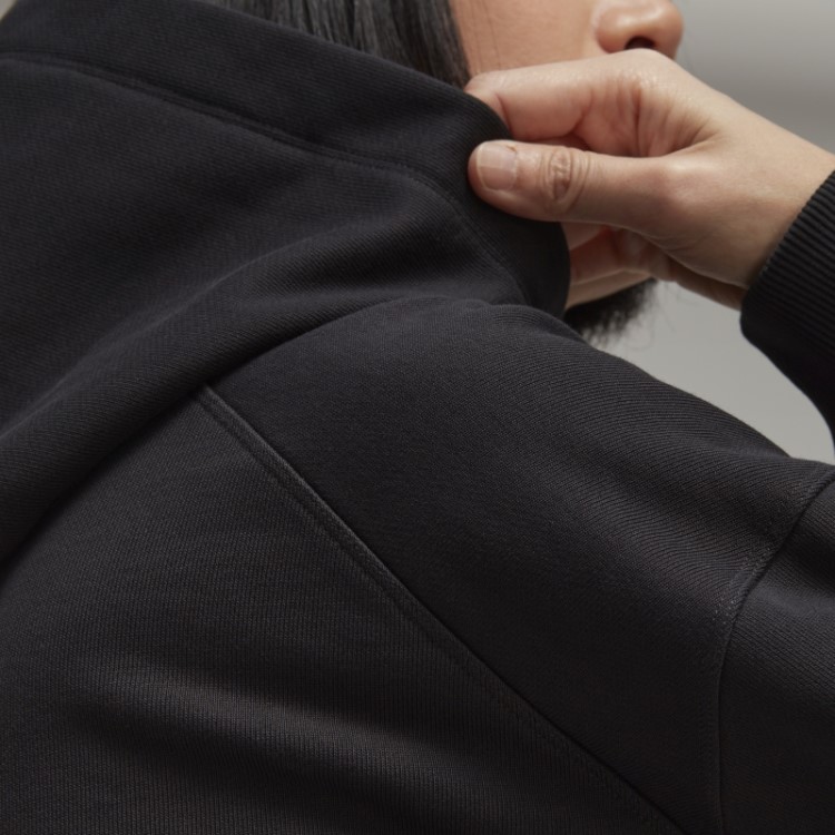 Y-3 Moletom Com Capuz Quadrado Felpudo De Algodão Orgânico Adidas Estiloso