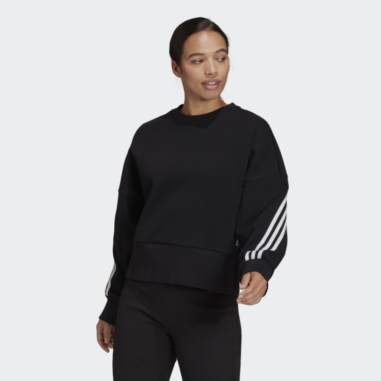 Moletom Preto Adidas Sportswear Future Icons Com As Três Listras Quente