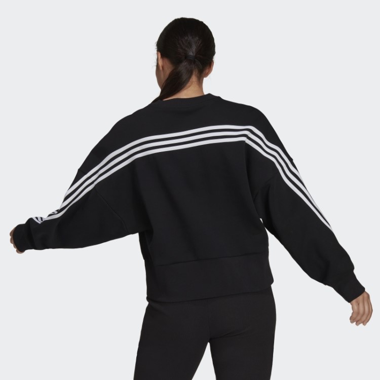 Moletom Com As Três Listras Preta Adidas Future Icons