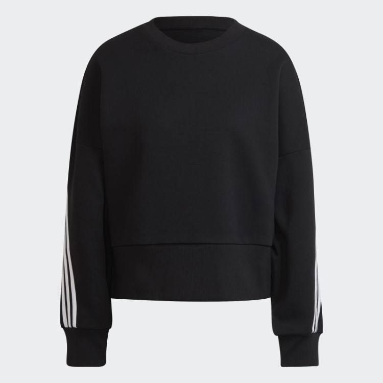 Moletom Com As Três Listras Preta Adidas Future Icons
