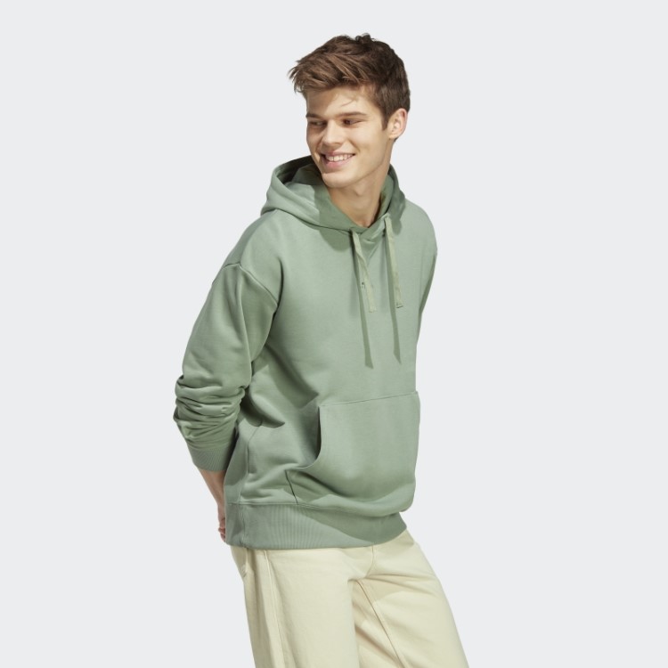 Moletom Adidas All Szn French Terry Verde Prateado